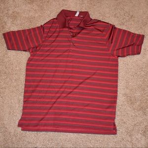 Red striped polo